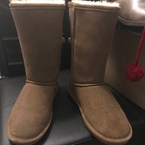 BEAR PAW BOOTS (ugg boots) Euc brown tall